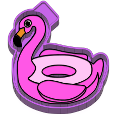 Flamingo Float Freshie STL Mold Housing Flamingo Float Freshie STL Mold Housing