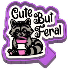 Cute But Feral Freshie STL Mold Housing Cute But Feral Freshie STL Mold Housing