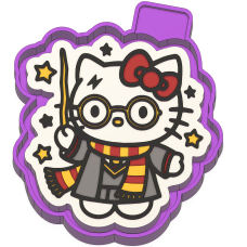 Hello Kitty Harry Potter Freshie STL Mold Housing Hello Kitty Harry Potter Freshie STL Mold Housing