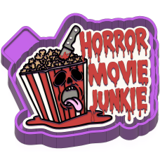 Horror Movie Junkie Freshie STL Mold Housing Horror Movie Junkie Freshie STL Mold Housing