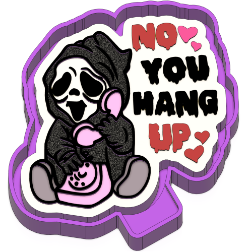 Baby Scream No You Hang Up Freshie STL Mold Housing - Mold2Molds Baby Scream No You Hang Up Freshie STL Mold Housing - Mold2Molds