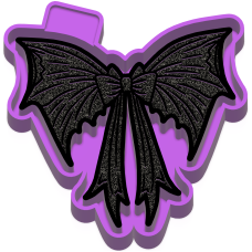 Bat Halloween Bow Freshie STL Mold Housing