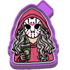 Spooky Jason Girl Freshie STL Mold Housing Spooky Jason Girl Freshie STL Mold Housing