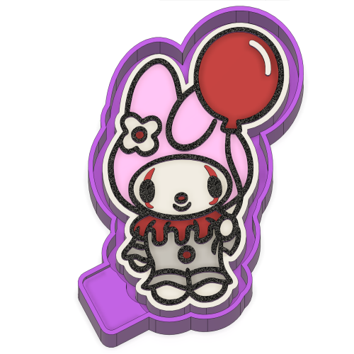 My Melody Pennywise Freshie STL Mold Housing - Mold2Molds My Melody Pennywise Freshie STL Mold Housing - Mold2Molds