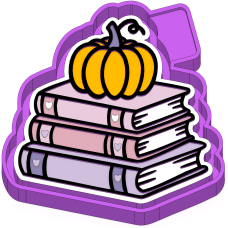 Fall Pumpkin Books Freshie STL Mold Housing