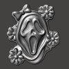 3D Ghostface with Bow Freshie STL Mold Housing - Mold2Molds