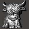 3D Highland Cow Freshie STL Mold Housing - Mold2Molds 3D Highland Cow Freshie STL Mold Housing - Mold2Molds