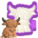 3D Highland Cow Freshie STL Mold Housing 3D Highland Cow Freshie STL Mold Housing