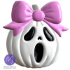 3D Ghostface pumpkin Freshie STL Mold Housing - Mold2Molds