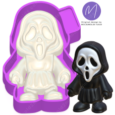 3D Ghostface Freshie STL Mold Housing 3D Ghostface Freshie STL Mold Housing