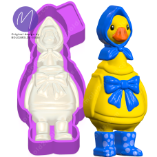 3D Bow Bonnet Goose Freshie Silicone Mold Housing 3D Bow Bonnet Goose Freshie Silicone Mold Housing