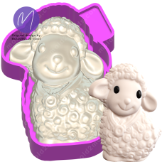 3D Sheep Freshie STL Mold Housing