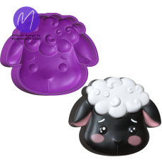 3D Lamb Face Bath Bomb STL Mold 3D Lamb Face Bath Bomb STL Mold