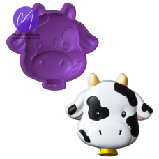 3D Cow Face Bath Bomb STL Mold 3D Cow Face Bath Bomb STL Mold