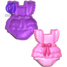 3D Cute Baby Romper Bath Bomb STL Mold