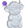 3D Easter Baby Highland Cow Holding Egg Freshie STL Mold Housing - Mold2Molds 3D Easter Baby Highland Cow Holding Egg Freshie STL Mold Housing - Mold2Molds