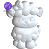 3D Lamb with bow Freshie STL Mold Housing - Mold2Molds