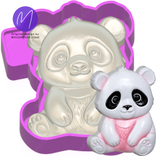3D Panda Freshie STL Mold Housing 3D Panda Freshie STL Mold Housing