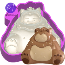 3D Pokemon Mosslax Freshie STL Mold Housing 3D Pokemon Mosslax Freshie STL Mold Housing