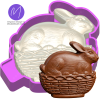 3D Vintage Bunny Dish Freshie STL Mold Housing - Mold2Molds