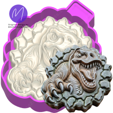 3D T-Rex Dinosaur Freshie STL Mold Housing 3D T-Rex Dinosaur Freshie STL Mold Housing