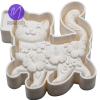 3D Floral Cat Freshie STL Mold Housing - Mold2Molds