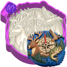 3D Duck Deer Bass Fishing Freshie STL Mold Housing