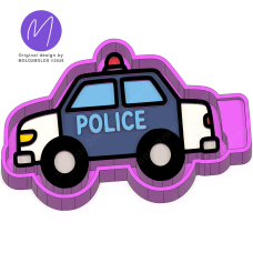 Police Car Freshie and Plaster STL Mold Housing Police Car Freshie and Plaster STL Mold Housing