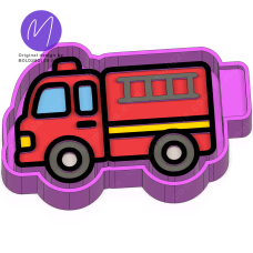 Firetruck Freshie and Plaster STL Mold Housing Firetruck Freshie and Plaster STL Mold Housing