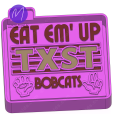 Eat ’Em Up TXST Freshie STL Mold Housing