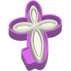3D Celtic Knot Cross Freshie STL Mold Housing 3D Celtic Knot Cross Freshie STL Mold Housing