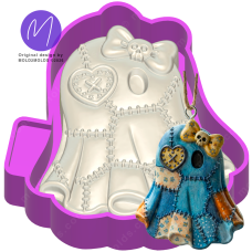 3D Patchwork Ghost Freshie STL Mold Housing