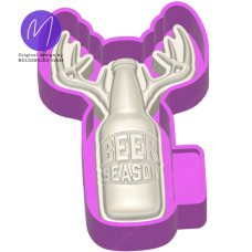 3D Antler Beer Season Freshie STL Mold Housing