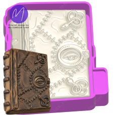 3D Halloween Witch Spell Book Freshie STL Mold Housing 3D Halloween Witch Spell Book Freshie STL Mold Housing