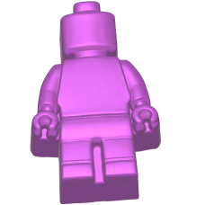 3D Lego Man Master Mold STL for Vacuum Forming