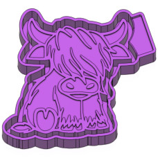 Highland Cow Freshie Mold - Silicone Mold Box STL Highland Cow Freshie Mold - Silicone Mold Box STL